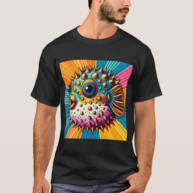 T-shirt porc-épic coloré (Devant)