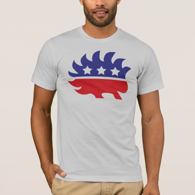 T-shirt porc-épic libertaire (Devant)