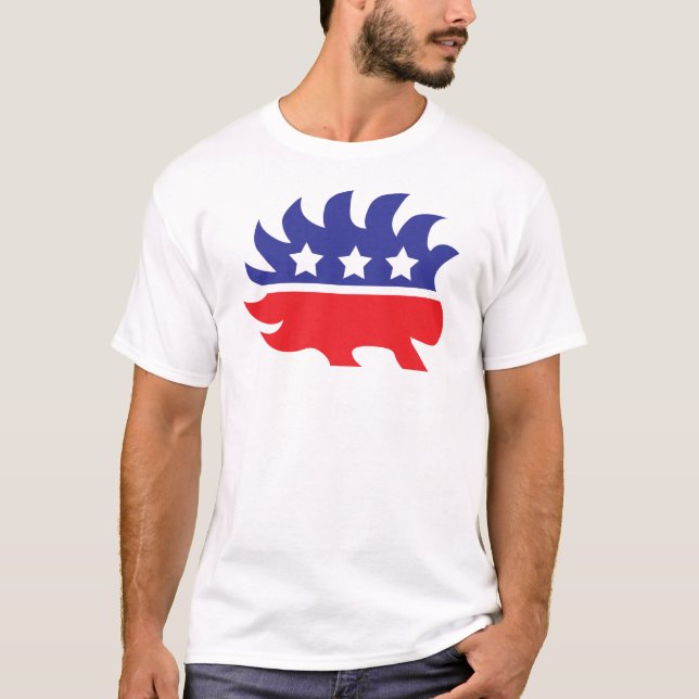 T-shirt porc-épic libertaire (Devant)