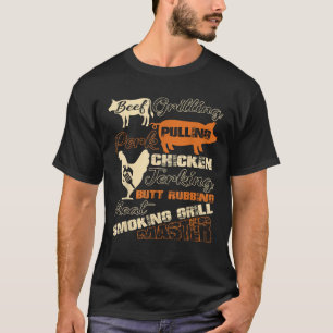 T-shirt Porc Grillant Le Boeuf Tirant Le Poulet Jouer