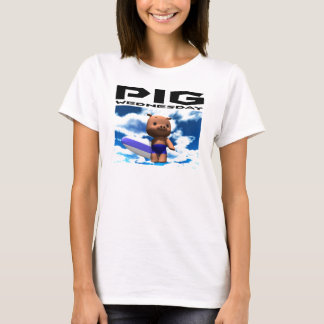 T-shirt Porc mercredi - le ciel bleu
