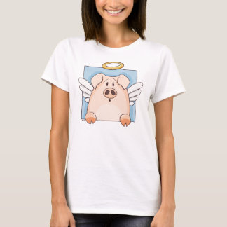 T-shirt Porc mignon d'ange de bande dessinée