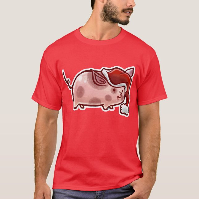 T-shirt Porc mignon de vacances (Devant)