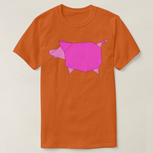 T-shirt Porc Origami 7 (Design devant)