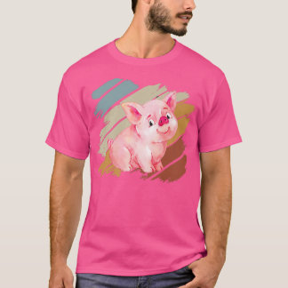 T-shirt Porc Porc Rose Hommes Femmes Piggy Porc Porc Porc 