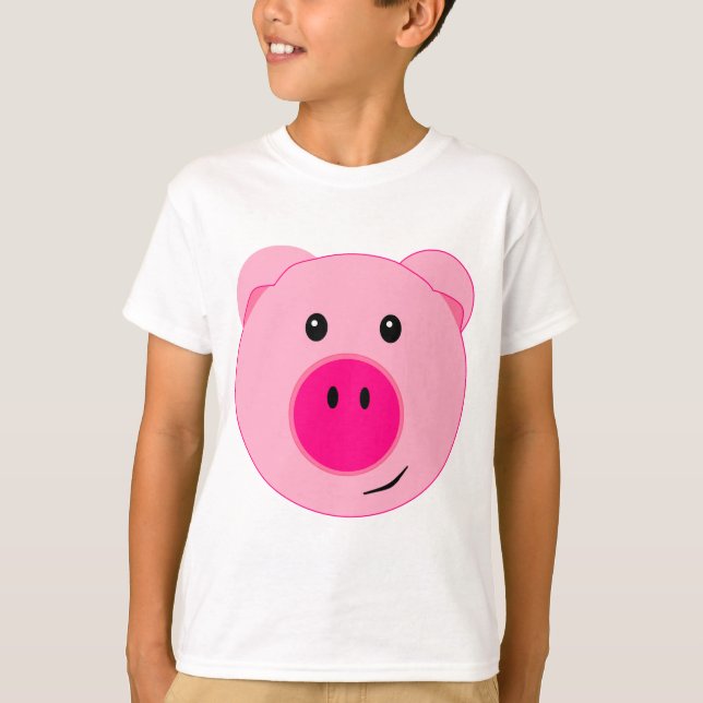 T-shirt Porc rose mignon (Devant)