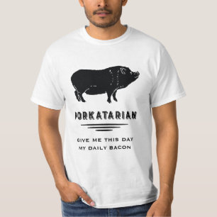 T-shirt Porc vintage - lard quotidien de fête des pères