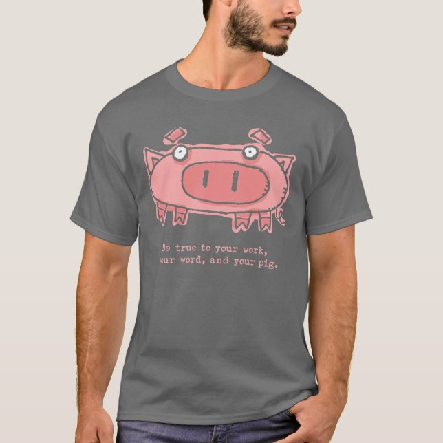 T-shirt Porc vrai (Devant)