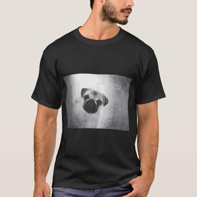T-shirt Porcelet le Pug (Devant)