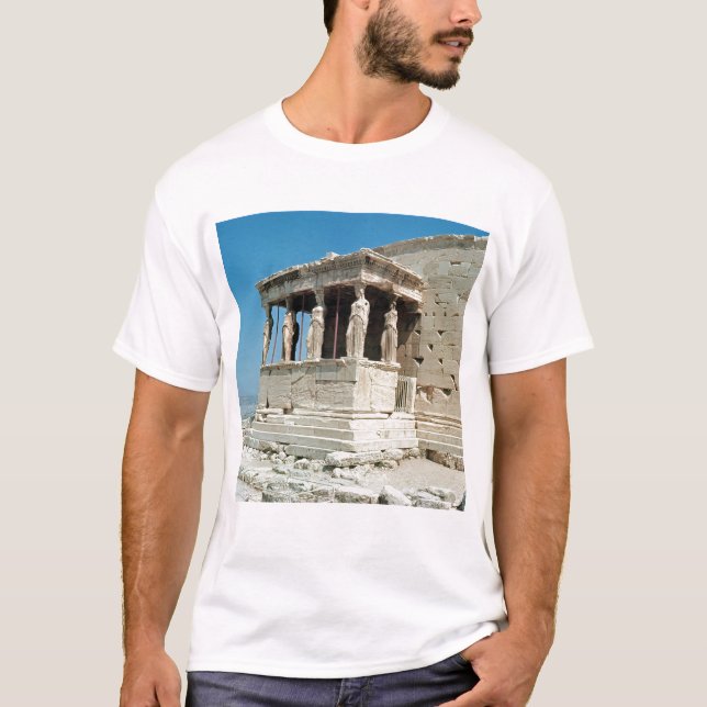 T-shirt Porche des jeunes filles, Erechtheion, c.421-405 (Devant)
