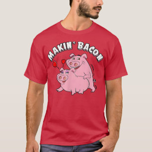 T-shirt Porcs Drôle Rôti Faisant Bacon, Fumer Griller Moi