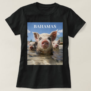 T-shirt Porcs nageurs des Bahamas - Aventure à la plage de