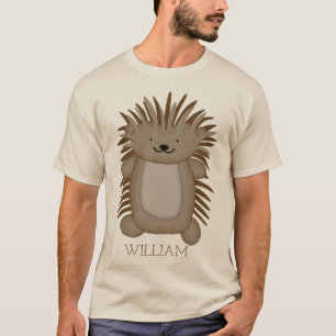 T-shirt Porcupine caricaturale mûre avec votre nom ou vot