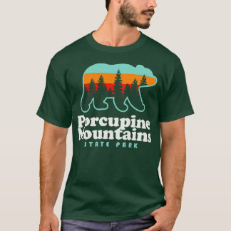 T-shirt Porcupine Mountains Michigan Camping Randonnée Bea