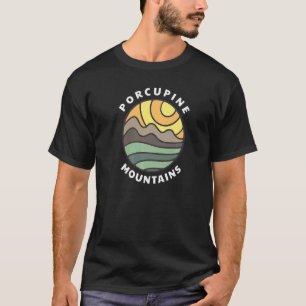 T-shirt Porcupine Mountains Michigan MI Porkies Vacances S
