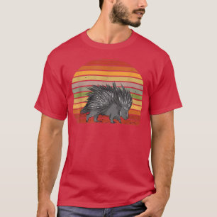 T-shirt Porcupine Porcupine Animal Retro Vintage Quill Pig