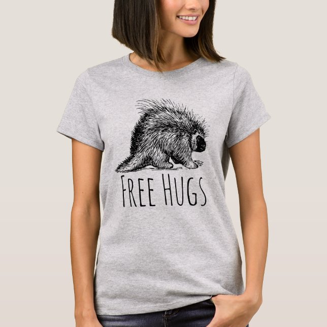 T-shirt Porcupine Porcupine Gratuit (Devant)