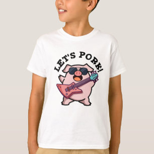 T-shirt Pork Funny Rock Guitare Pig Pun