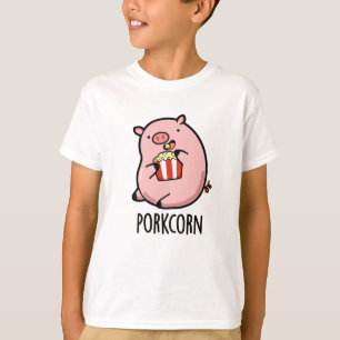 T-shirt Porkcorn Funny Popcorn Pun