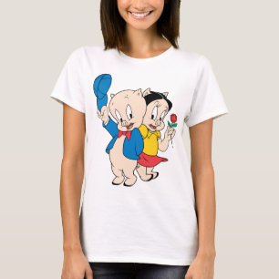 T-shirt Porky Pig and Petunia