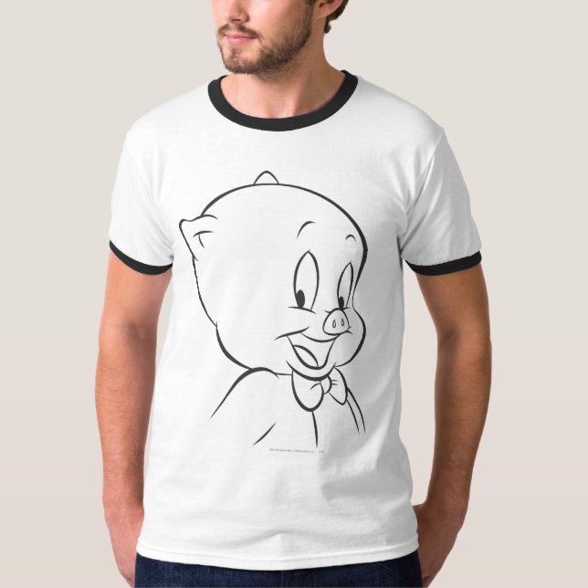 T-shirt Porky Pig Expressive 4 (Devant)