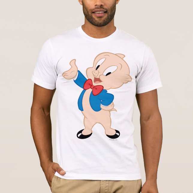 T-shirt Porky Pig | Pose Classique (Devant)