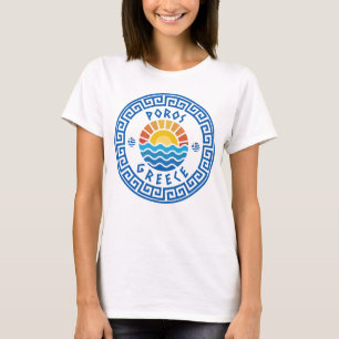 T-shirt Poros, Grèce - Sunshine And Sea Women