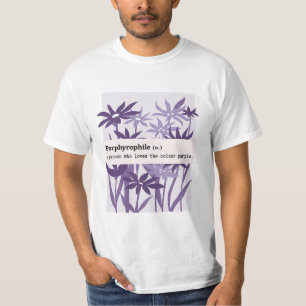 T-SHIRT PORPHYROPHILE PURPLE FLOWER NATURE