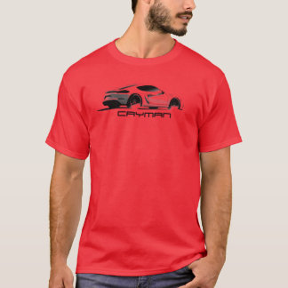 T-shirt Porsche 718 Cayman Illustration Sketch Premium