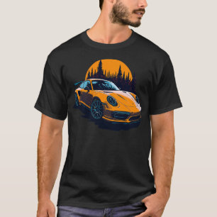 T-shirt Porsche jaune 911 turbo s