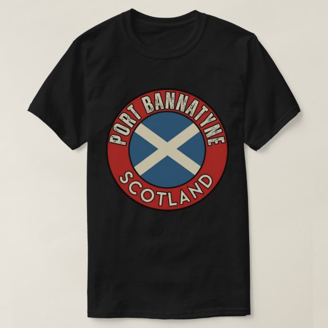 T-shirt Port Bannatyne, Écosse (Design devant)