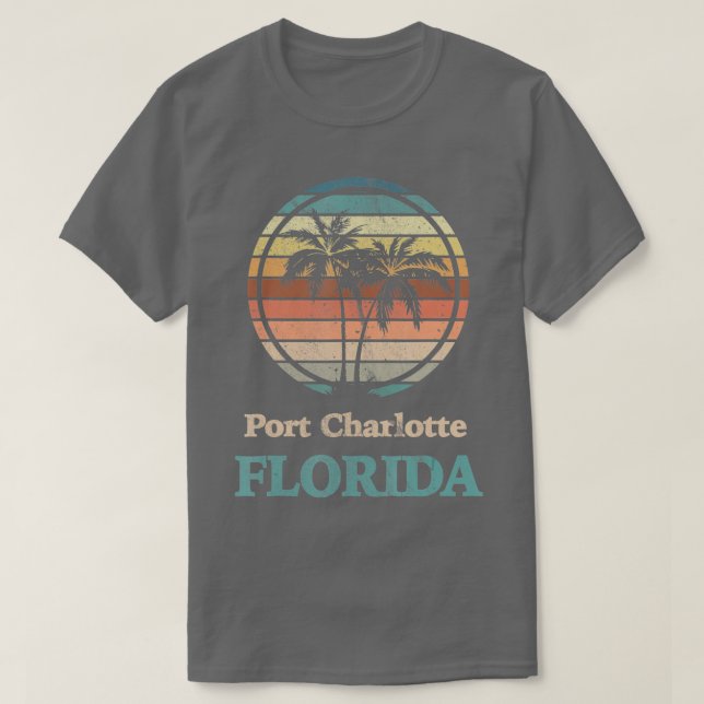 T-shirt Port Charlotte Floride (Design devant)