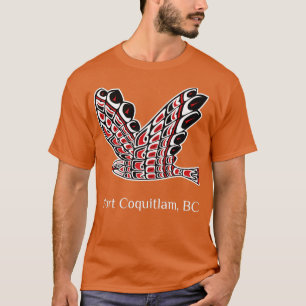 T-shirt Port Coquitlam Faucon rouge Oiseau de proie A