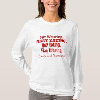T-shirt Port de fourrure, carnivore, arme à feu Toting, le