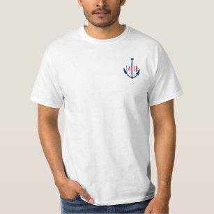 T-shirt Port de LA-LB LALB de chemise d'Ancre de Long