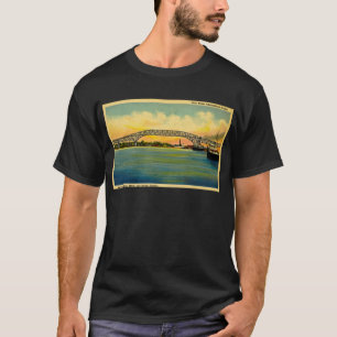 T-shirt Port Huron Michigan de pont de Bluewater