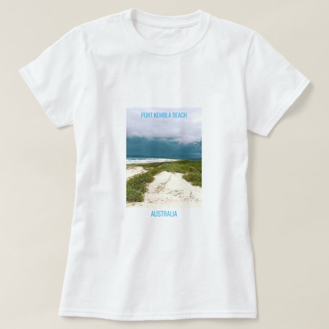 T-shirt Port Kembla Wollongong Beach NSW (Design devant)
