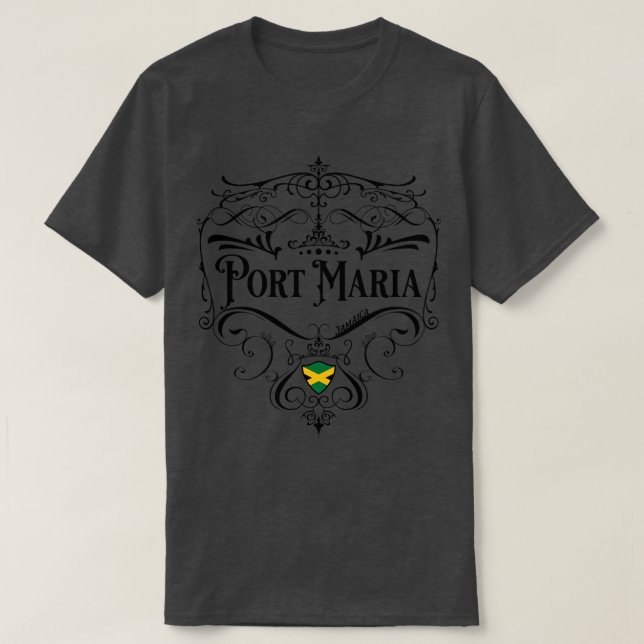 T-shirt Port Maria Design Vintage (Design devant)