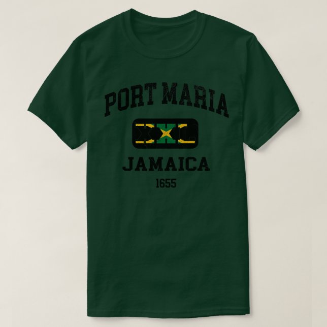 T-shirt Port Maria Jamaïque XXL Design sportif (Design devant)