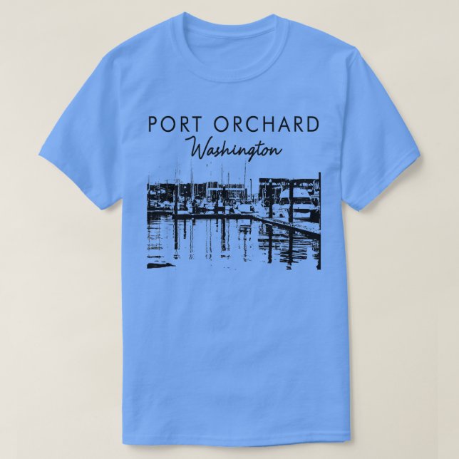 T-shirt Port Orchard Washington Voyager Port Orchard Tra (Design devant)