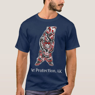 T-shirt Port Protection Alaska Native American Brown