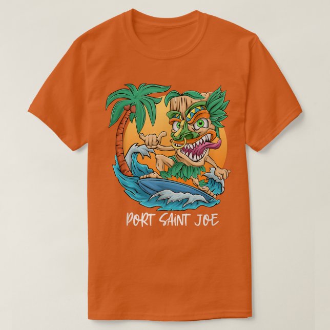 T-shirt Port Saint Joe Floride Palm Tree Plage de surf Vac (Design devant)