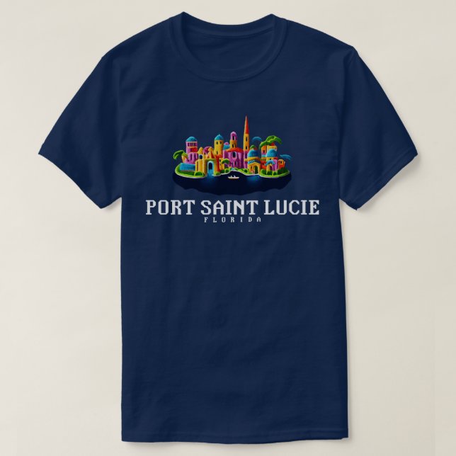 T-shirt Port Saint Lucie Floride (Design devant)