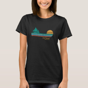 T-shirt Port Townsend Washington Rétro Bateau à Voile Océa