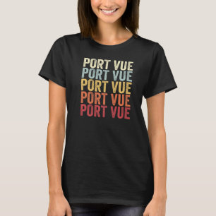 T-shirt Port Vue Pennsylvanie Port Vue PA Retro Vintage Te