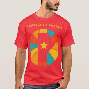 T-shirt Portage la Prairie Manitoba Canada Disques Vintage