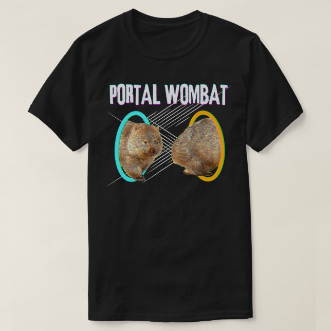 T-shirt Portail Wombat Dank Mème Pour Les Amateurs De Womb (Design devant)