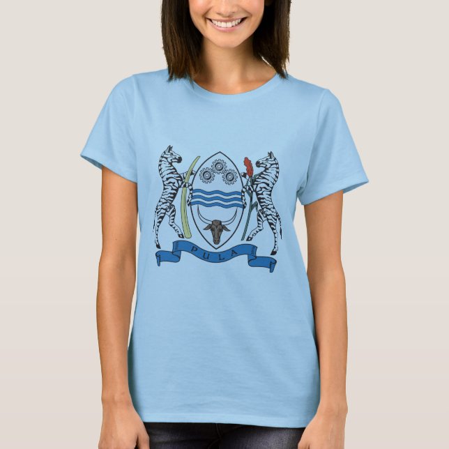 T-shirt portant le blason du Botswana (Devant)