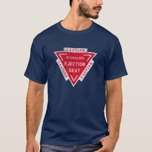T-shirt portant le marquage du siège éjectable en
