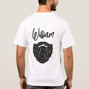 T-shirt Porté à la barbe personnalisé Papa Noun Mari Amusa